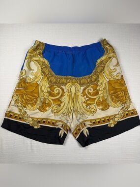 Versace Men's Baroque Print College Fit Silk Shorts - Size 56 (US XL)